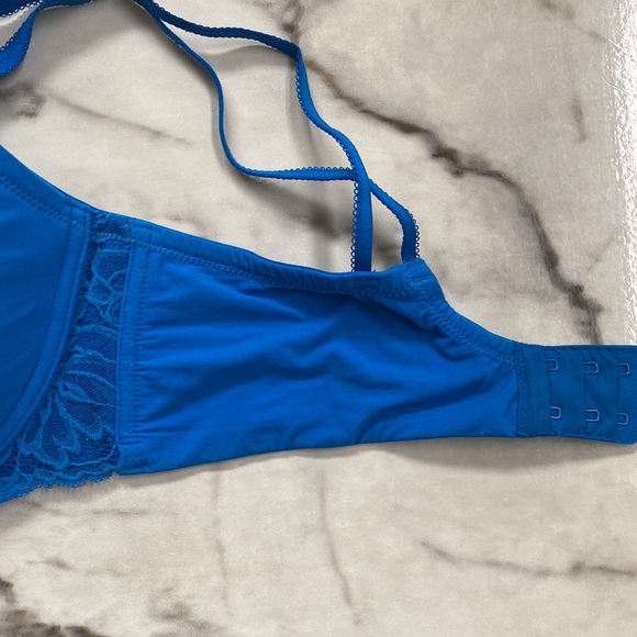 Natori Blue Lace Underwire Bra 34D - Picture 4 of 6
